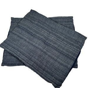 Restoration Hardware RH TEEN Blue Textured Throw Pillows pillowcase sham bedding